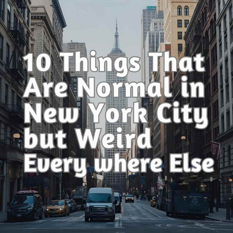10 Things That Are Normal in New York City but Super Weird Everywhere Else!