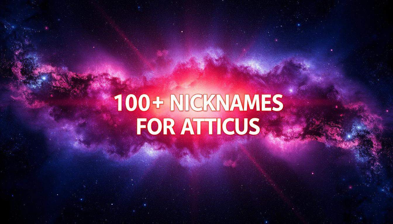 150+ Atticus Nicknames  (with Meanings and Variations)