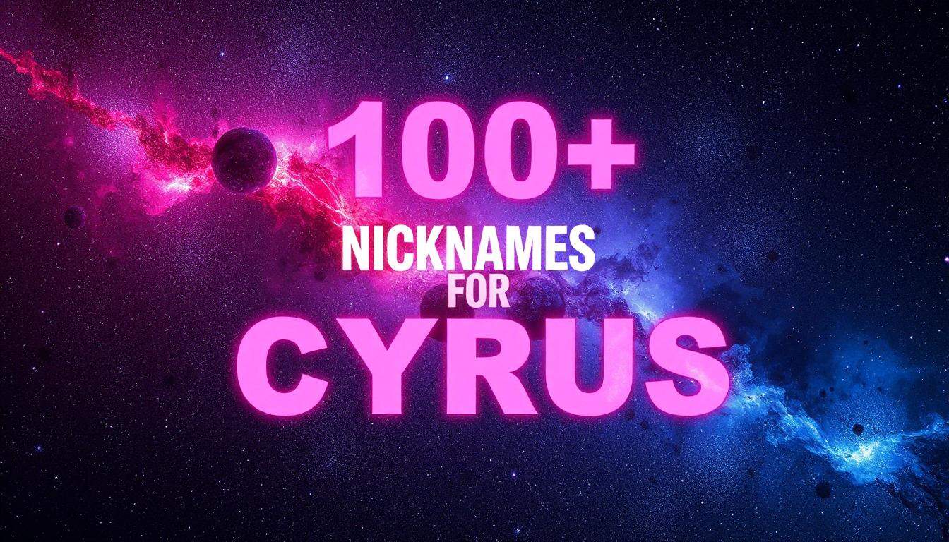 150+ Cyrus Nicknames: Language Twists, Wordplay, Cultural Spins, & More
