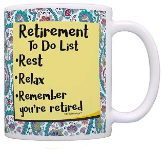 Funny retirement mug