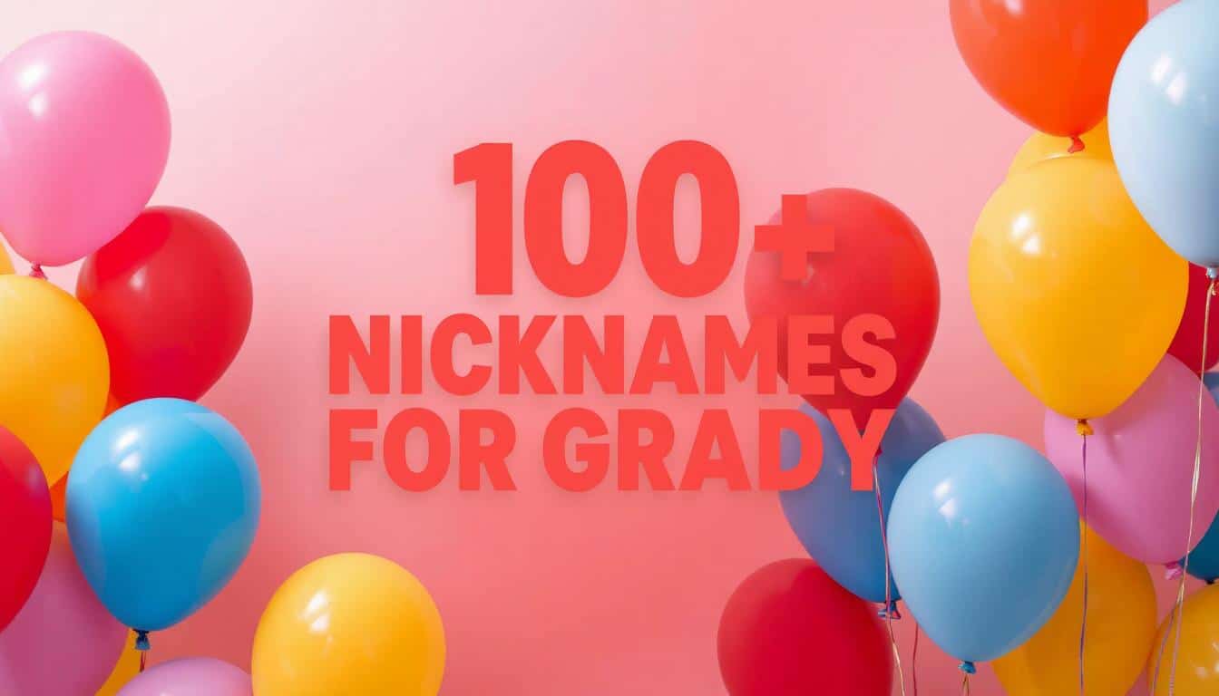 250+ Creative Grady Nicknames (Sound Alike Variations, Cute Diminutives, Pop Culture Spins, and More)