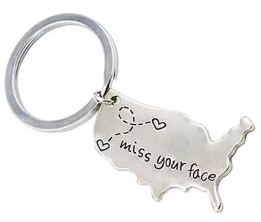 Miss your face keychain