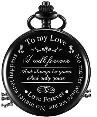 Engraved pocket watch