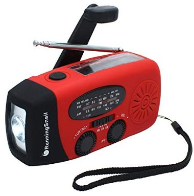 Self powered radio and flashlight