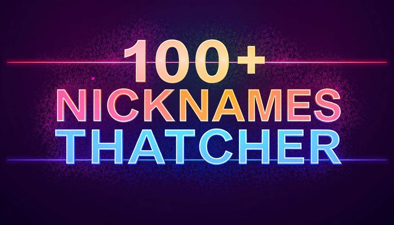 150+ Unique Nicknames for Thatcher Based on Culture, Sound & Style