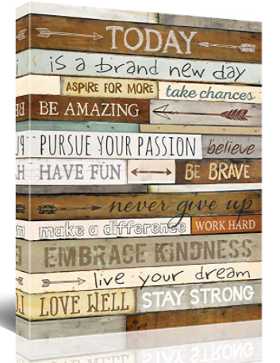 Today is a brand new day - wall art