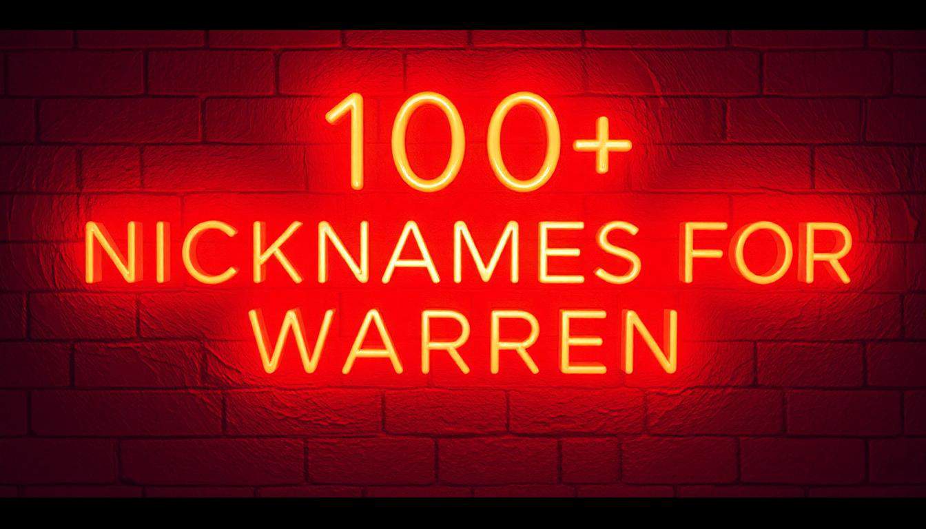 Warren Nicknames: 100+ Fun, Sweet, and Unique Ideas (in 20+ Categories)